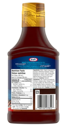 Kraft BBQ Sauce, Original, 455mL