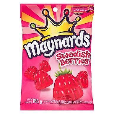 Maynards Swedish Berries Gummy Candy 185g Each 12 Bags