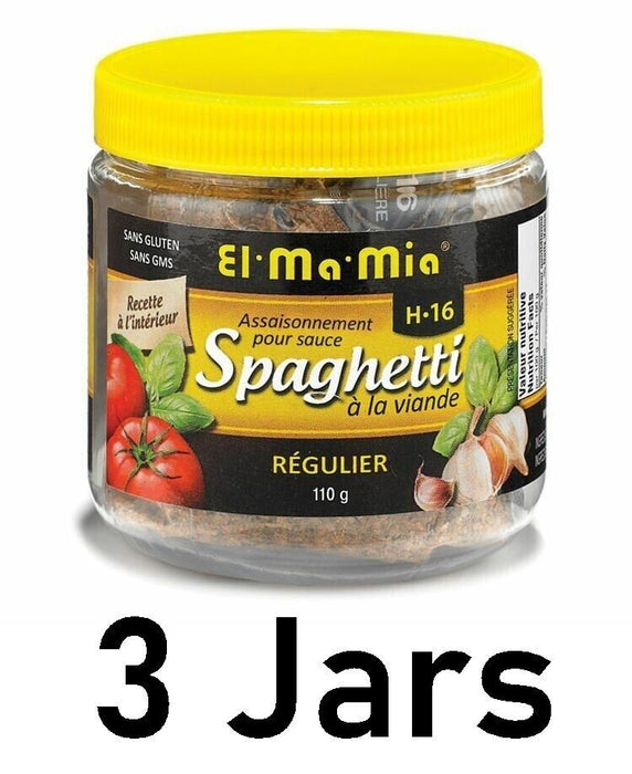 El Ma Mia H-16 Seasoning for Spaghetti Regular Meat Sauce 110g Each 3 Count