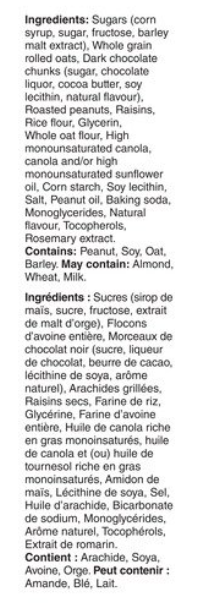 Nature Valley Chewy Trail Mix Granola Bars, Dark Chocolate, 5ct, 175g