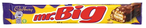 Cadbury Mr. Big, Original Chocolate Candy Bar, 60g