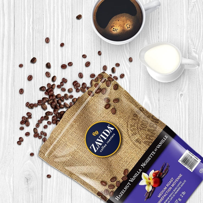 Zavida Hazelnut Vanilla Coffee Beans 907g