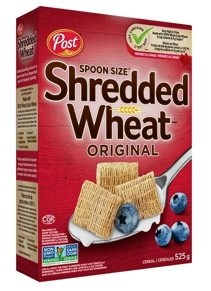 Post Original Spoon Size Shredded Wheat Cereal, 525g
