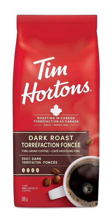 Tim Horton's Dark Roast Coffee 300g/10.6oz BAG