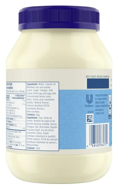 Hellmann's Half Fat Light Mayonnaise Dressing, 890ml