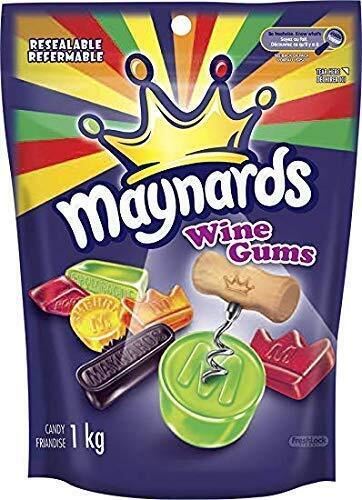 Maynards Wine Gums 1kg 2 x 2.2lb BAGS {Canadian Product}