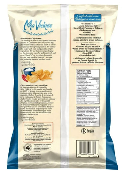 Miss Vickie's Sweet Chili & Sour Cream Kettle Cooked Potato Chips, 275g