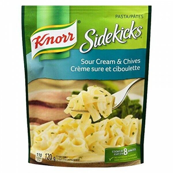 Knorr Sidekicks Sour Cream & Chives Pasta 120g Each 12 Pouches From Canada