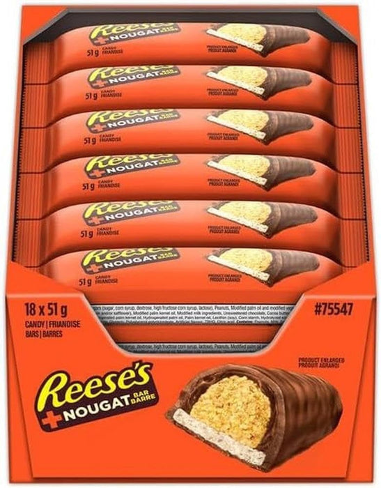 Reese's Nougat Candy Bars Case, 18x51g