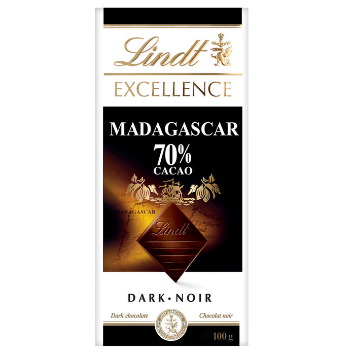 Lindt Chocolate Excellence Madagascar 70% Cacao 100g/3.5oz