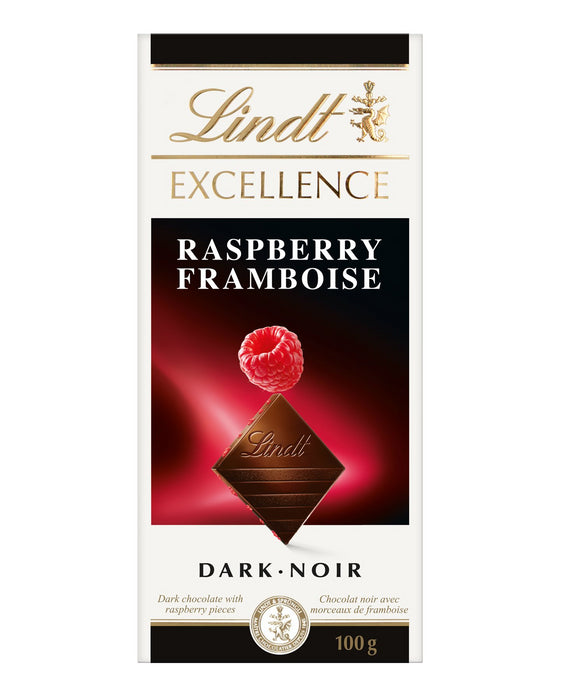 Lindt Excellence Raspberry Dark Chocolate Bar, 80g/2.8oz