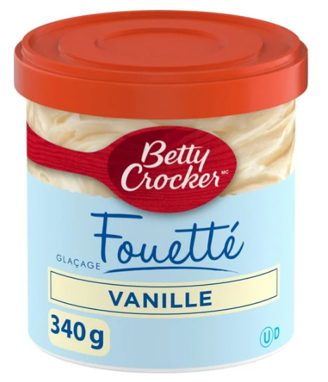 Betty Crocker Whipped Frosting, Vanilla, Gluten Free, 340g