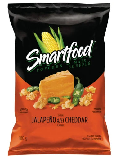 Smartfood Jalapeno & Cheddar Flavor Seasoned Popcorn, 180g