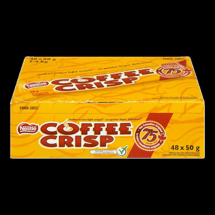 Nestle Coffee Crisp Chocolate Wafer Bars Case, 48x50g