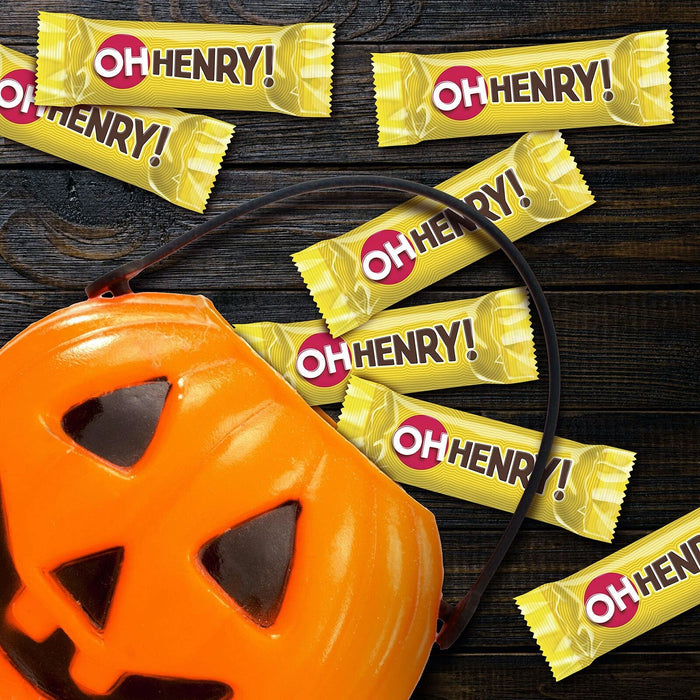 OH HENRY! Halloween Mini Chocolate Candy Bars, 30 Count, 450g/1LB