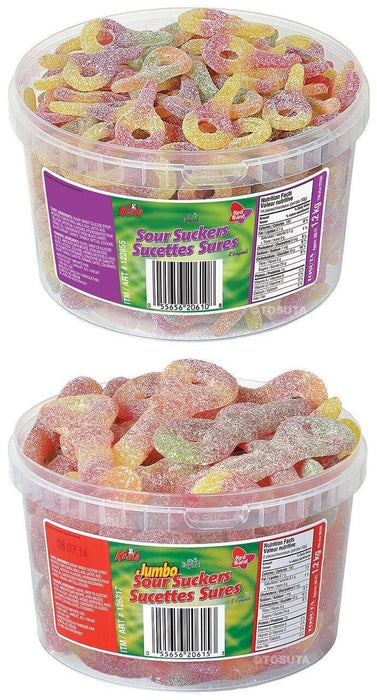 Koala Sour Suckers/Keys Gummy Candy Bundle (1x Jumbo and 1x Mini Sour Keys)