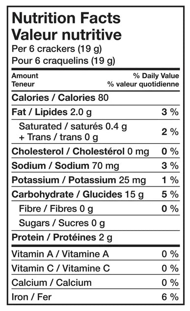 Premium Plus Unsalted Tops Crackers, 450g