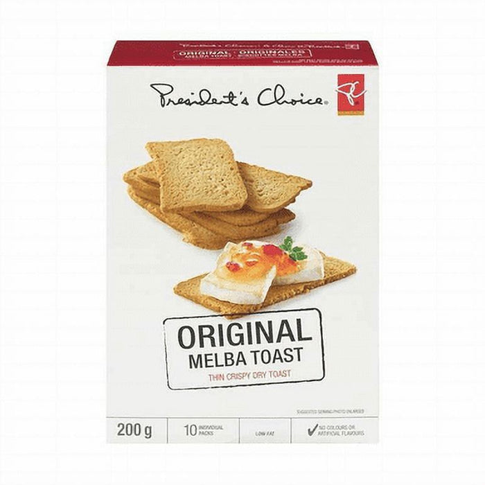 President's Choice Original Melba Toast Crackers, 200g/7oz Box