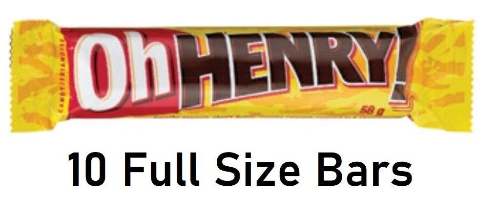 Hershey Oh Henry Chocolate Candy Bars Hershey 58g Each 10 Bars