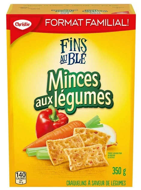 Wheat Thins Vegetable Thins Crackers, Family Size, 350g