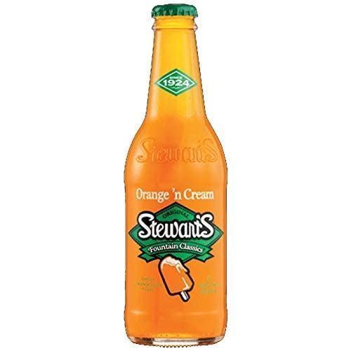 Stewarts Original Orange N' Cream Soda 12 Oz Each 6 Glass Bottles