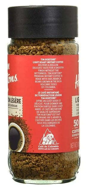 Tim Hortons Light Roast Premium Instant Coffee, 100g