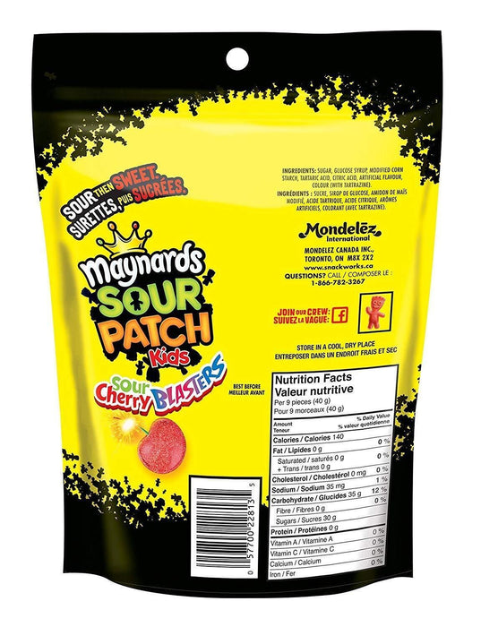 Maynards Sour Cherry Blasters Candy, 355 Gram