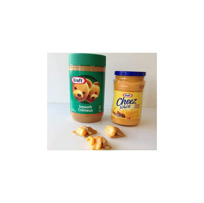 Kraft Peanut Butter (1kg) Cheez Whiz (450g)