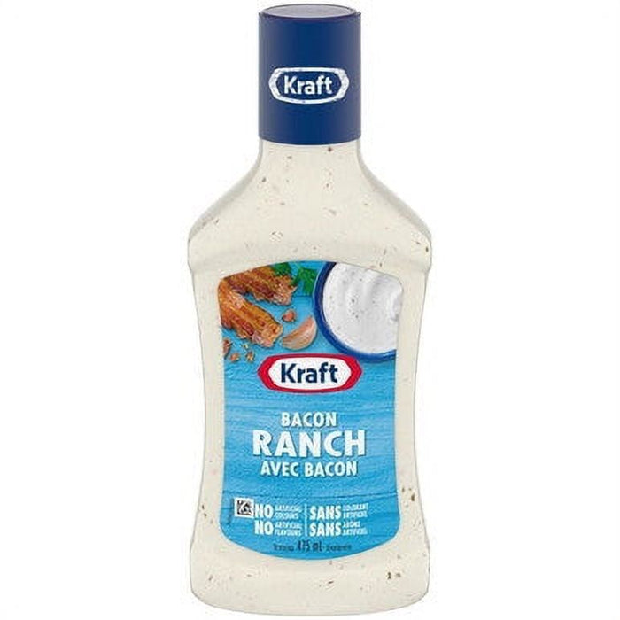 Kraft Bacon Ranch Salad Dressing, 475mL/16oz Bottle - CanadaGrocery