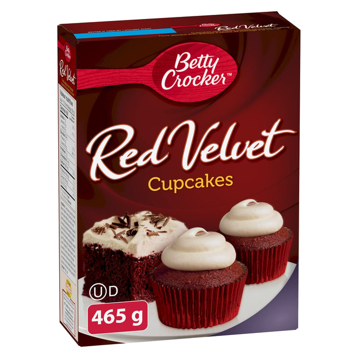 Betty Crocker Cupcake Mix Red Velvet with Cream Cheese Frosting 465g