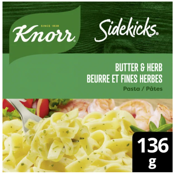 Knorr Sidekicks Butter & Herb Pasta Side Dish, 136g