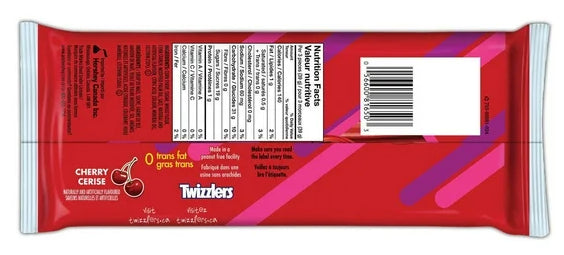 TWIZZLERS SUPER NIBS Cherry Licorice Candy, 400g