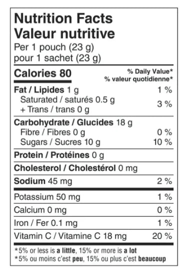 Fruit Gushers by Betty Crocker Super Sour, 6 Pouches, 138g