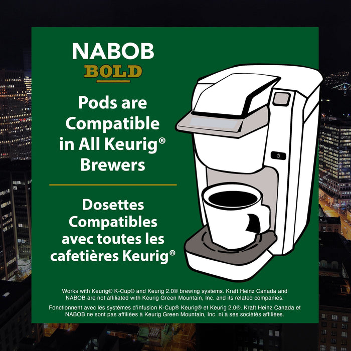 Nabob Full City Dark Coffee, 4 Boxes of 30 K-Cup Pods (120 Total)