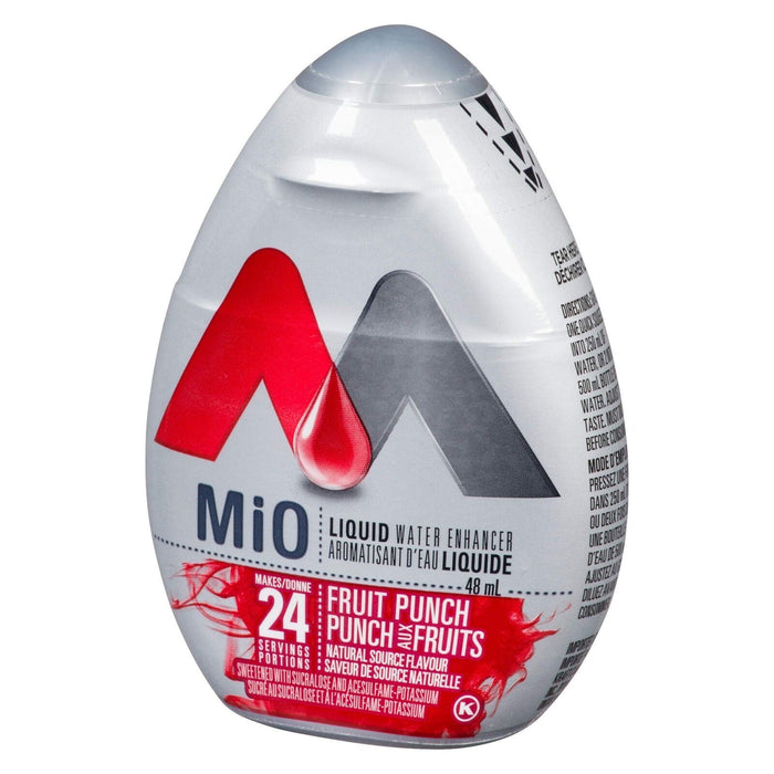 MiO Fruit Punch Liquid Water Enhancer, 48ml/1.62oz, 12 BOTTLES