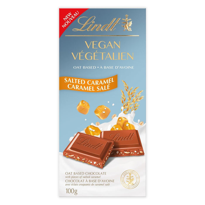 Lindt Vegan Salted Caramel Chocolate Bar, 100g/3.5 oz