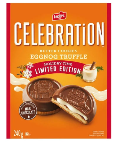 Celebration Eggnog Truffle Milk Chocolate Cookies, 240g