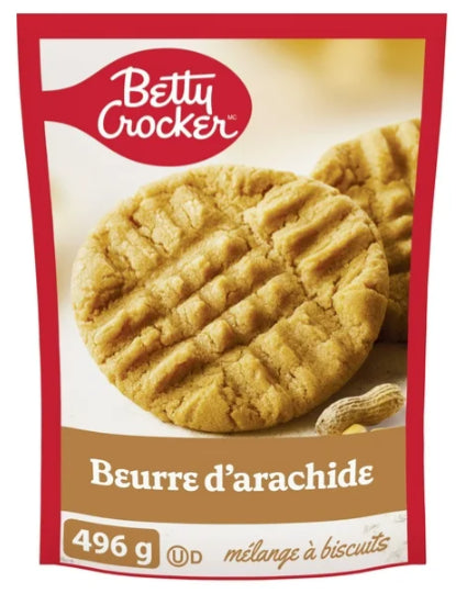 Betty Crocker Peanut Butter Cookie Mix, 496g