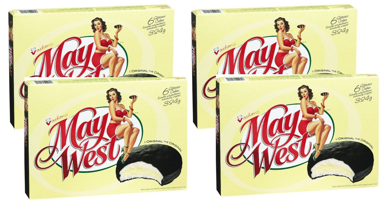 Vachon Original May West Snack Cakes 12oz 4 BOXES