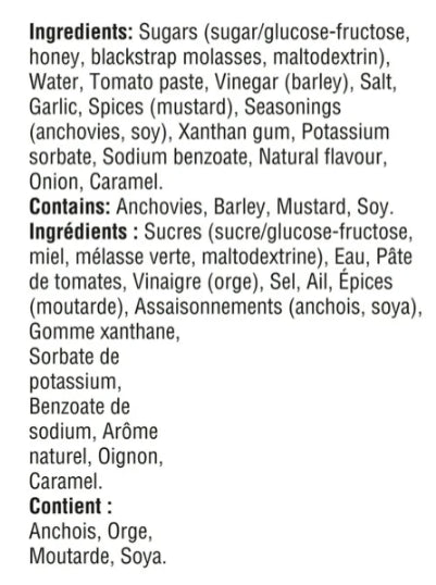 Diana Sauce, Honey Garlic Barbecue, 500mL