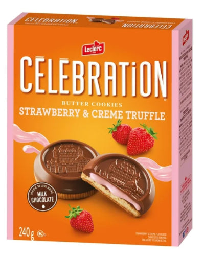 Celebration Strawberry & Creme Truffle Cookie, 240g