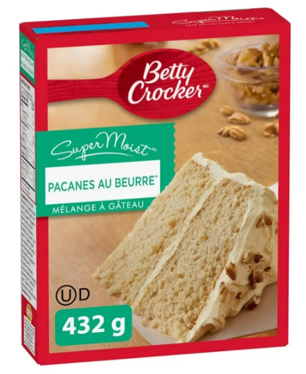 Betty Crocker SuperMoist Butter Pecan Cake Mix, 432g