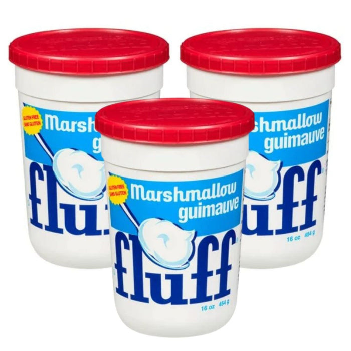 Marshmallow Fluff Original, 454g/1lb Each 3 Jars