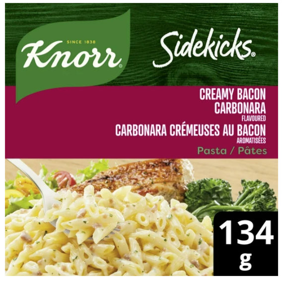 Knorr Sidekicks Creamy Bacon Carbonara Pasta Side Dish, 134g