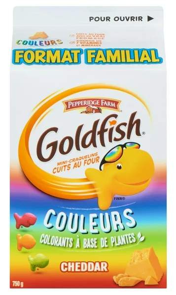 Goldfish Colors Family Size Cheddar Crackers, 750g