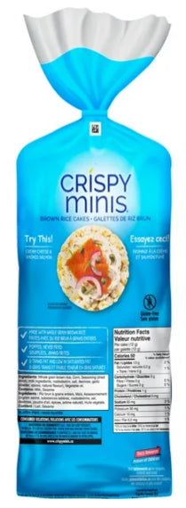 Quaker Crispy Minis Everything Large Brown Rice Cakes, 168g