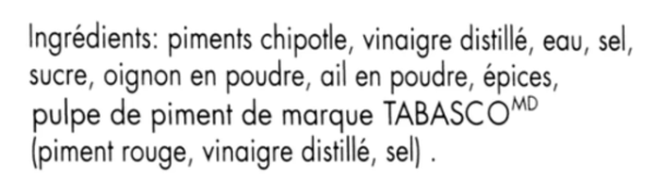 Tabasco Chipotle Pepper Sauce 57 ml