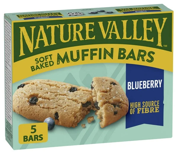 Nature Valley Soft-Baked Muffin Bars, Blueberry, 5ct, 175g