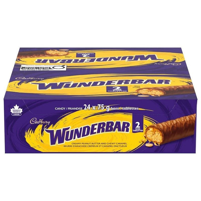 Cadbury Wunderbar King Size Candy Bars Case, 24x75g