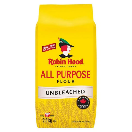 Robin Hood Unbleached All Purpose Flour, 2.5Kg